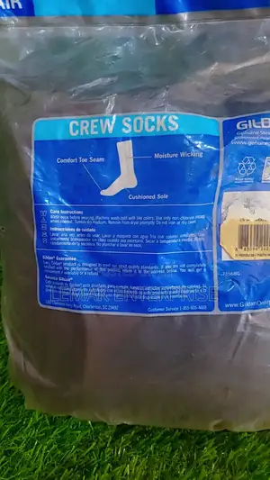 Gildan Men's Big And Tall Mid-crew Socks 10-pack