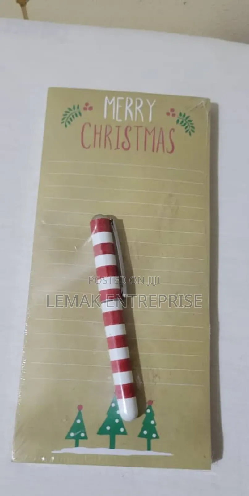 Note Pad and Pen for a Special Season