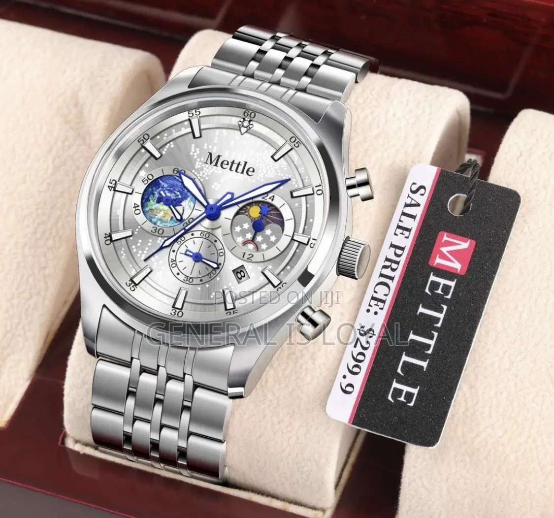 Mettle Gold /Sliver , Black Two Tone Stainless Watch