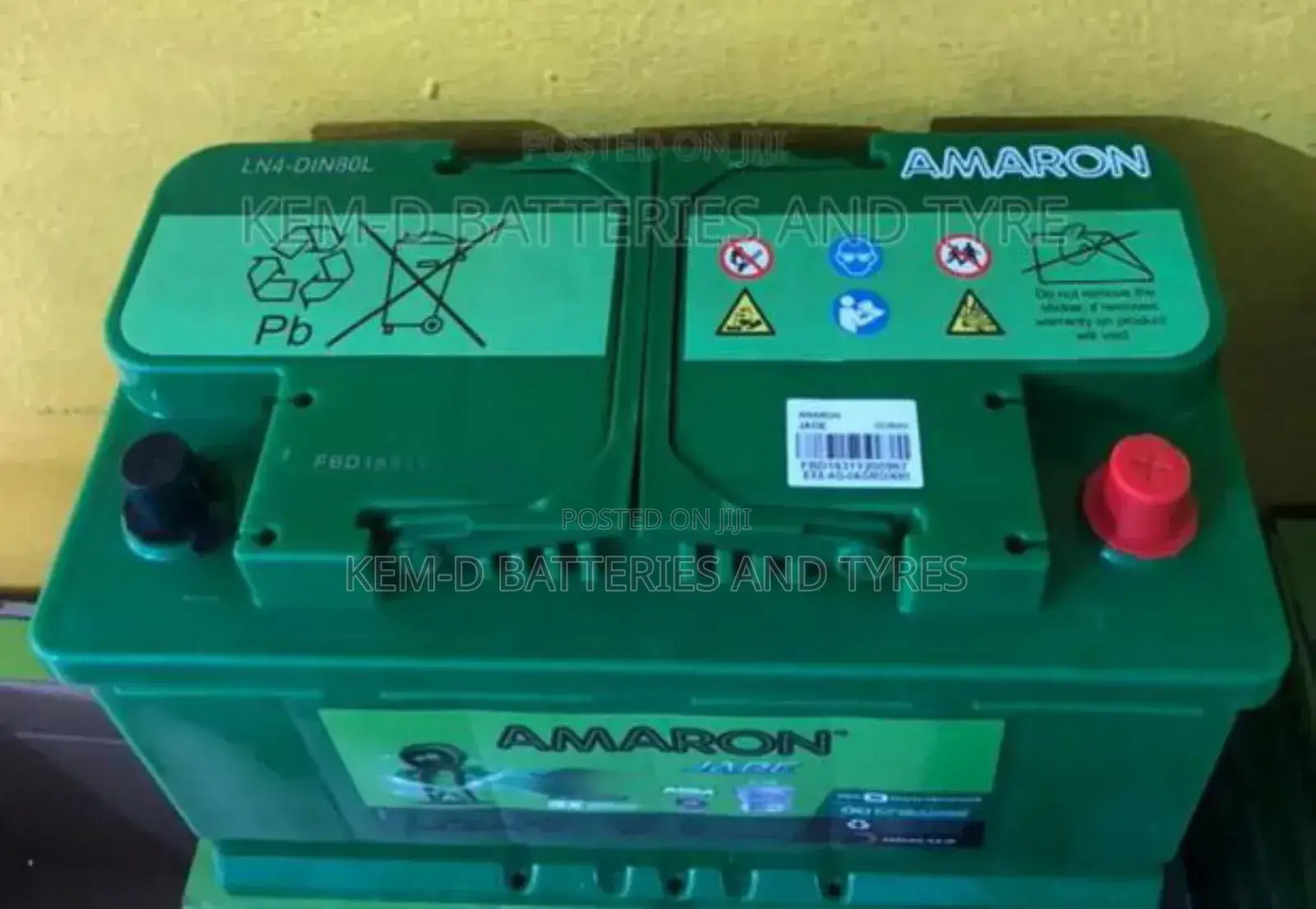 Agm Battery 17 Plates 80ah Amaron Batteries + Free Delivery
