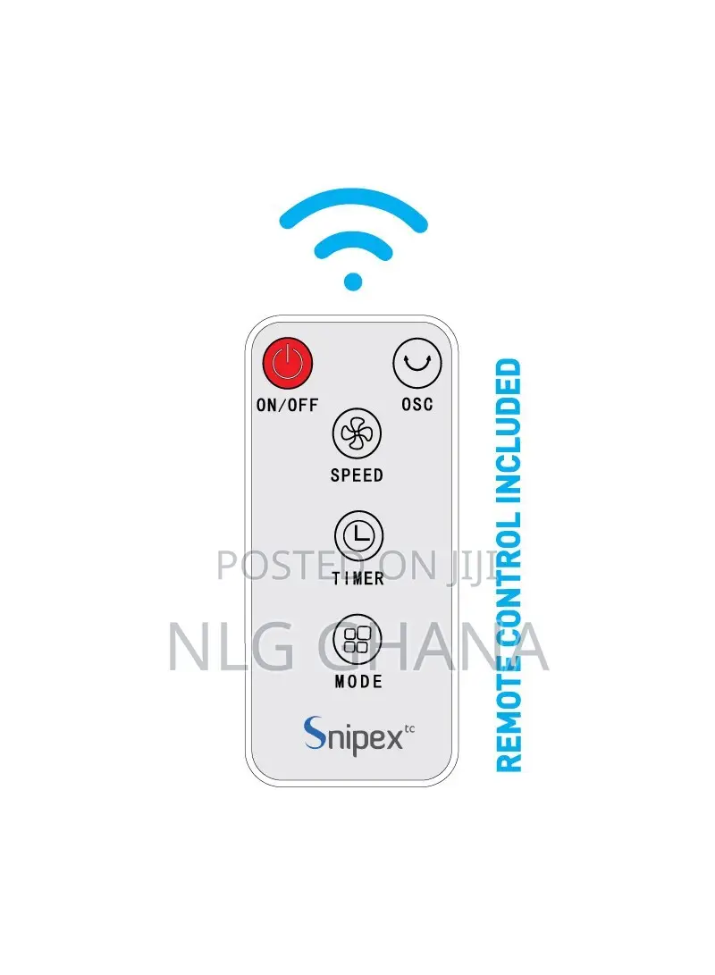 16" 55W 13-Blade Touch Remote Control Pedestal Stand/Desk