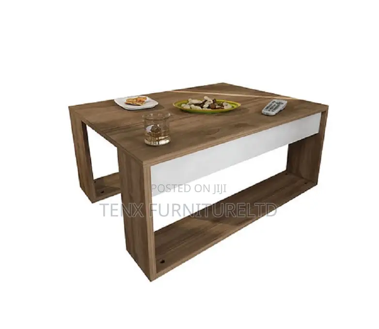 Coffee Table (Gorder - White, Walnut)