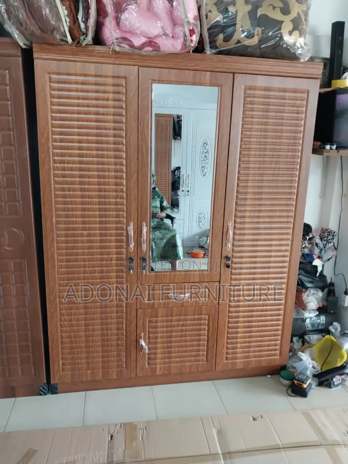 Brown Wardrobe 3 Doors