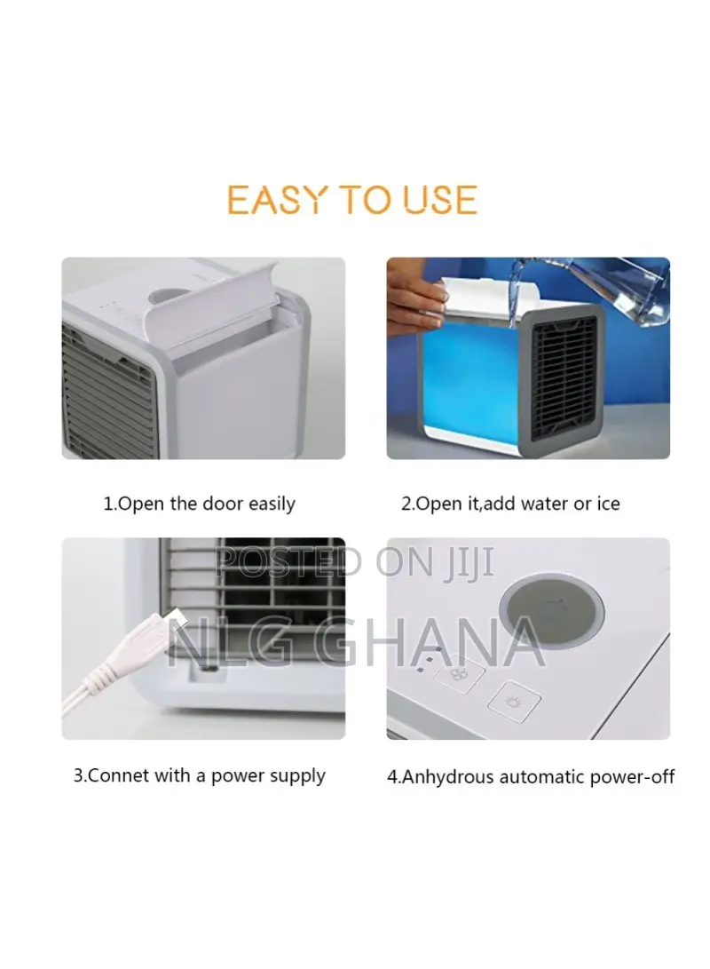 8W 375ml Portable Mini Air Conditioner Water Cooling USB Pow