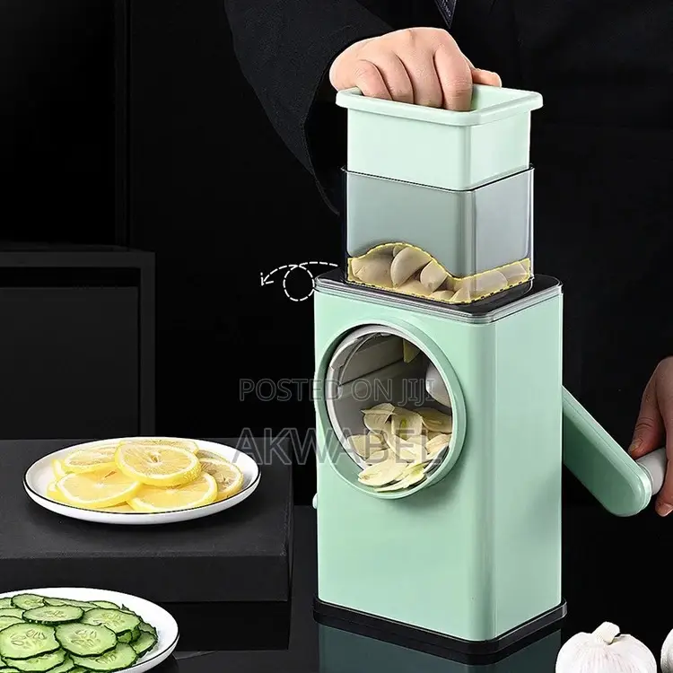 3-in-1 Kitchen Grater • Shredder • Slicer With Suction Base