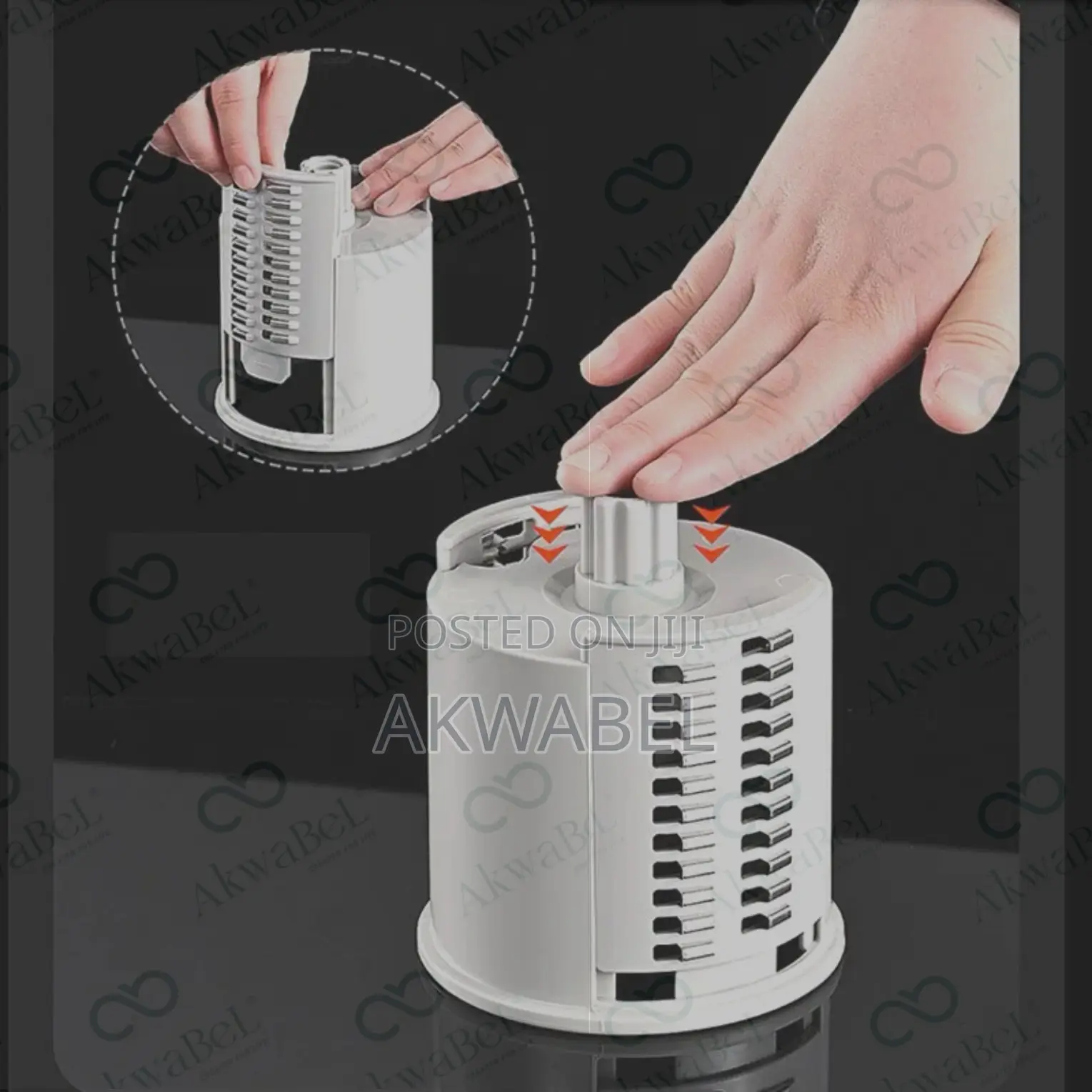 3-in-1 Kitchen Grater • Shredder • Slicer With Suction Base