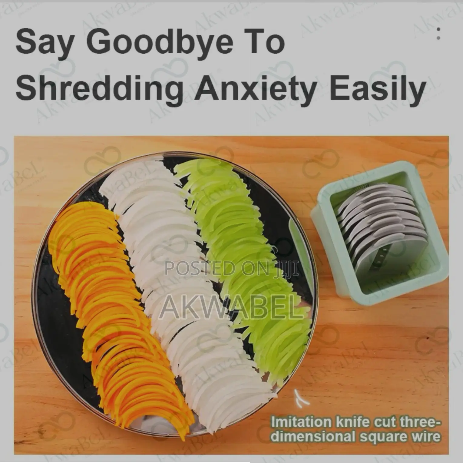 3-in-1 Kitchen Grater • Shredder • Slicer With Suction Base