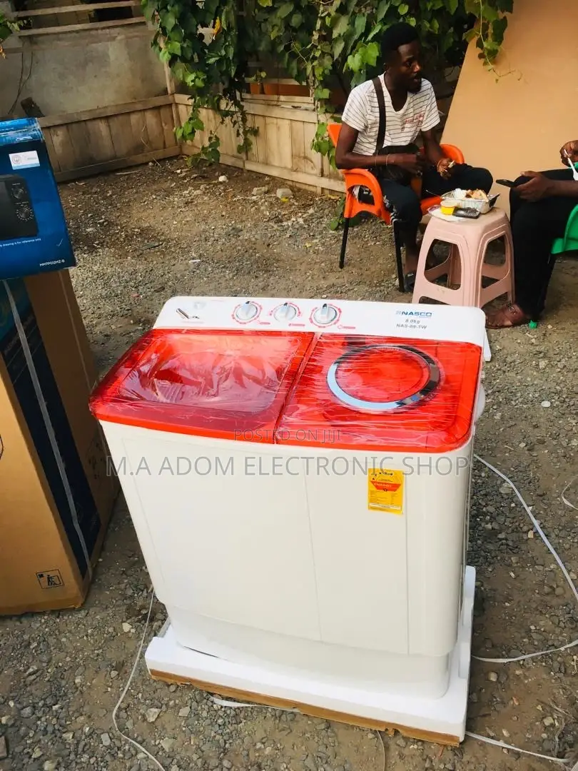 Nasco 8kg Semi-Automatic Washing Machine:Clean and Efficient