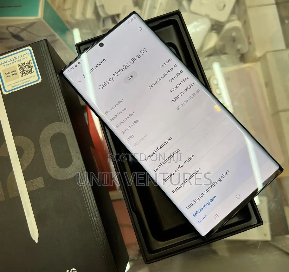 New Samsung Galaxy Note 20 Ultra 5G 128 GB Black