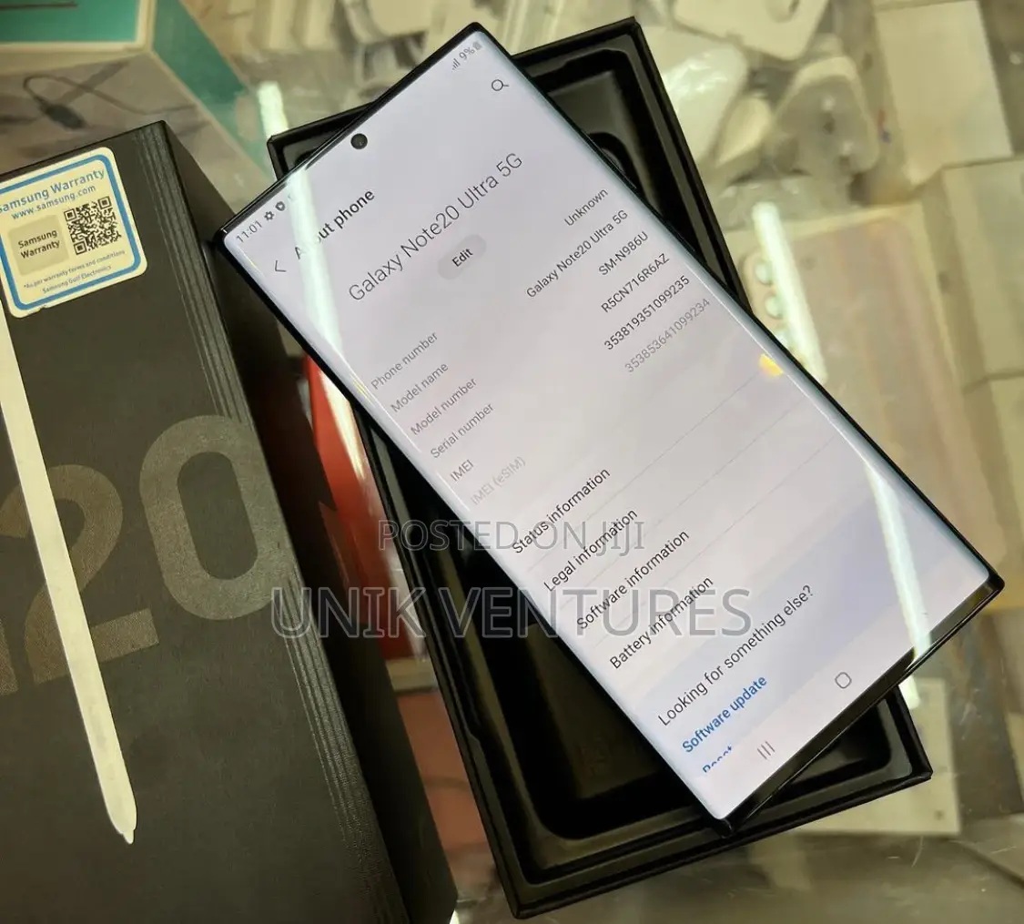 New Samsung Galaxy Note 20 Ultra 5G 128 GB Black