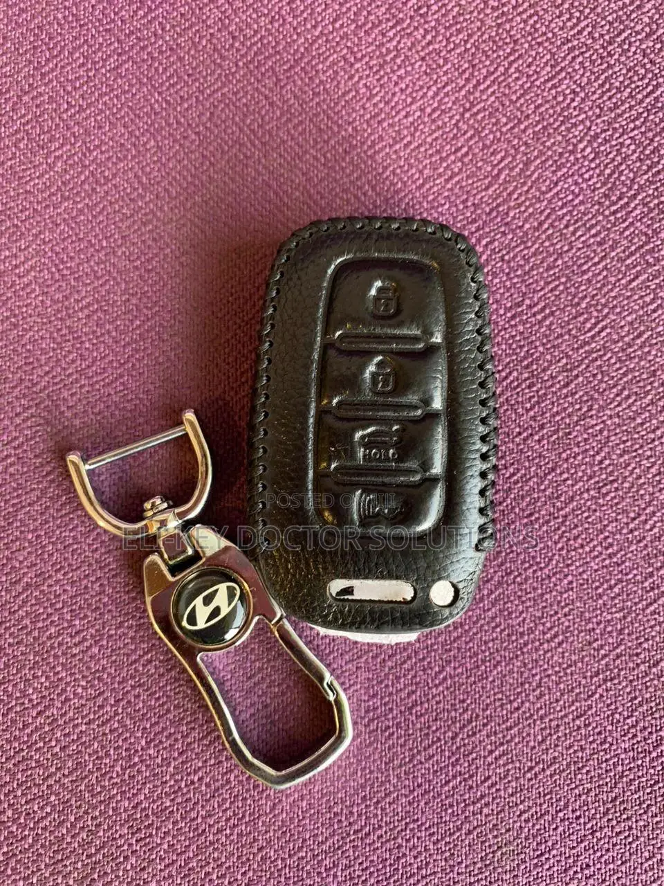 Beautiful Leather Case for Kia Hyundai Elantra Smart Key