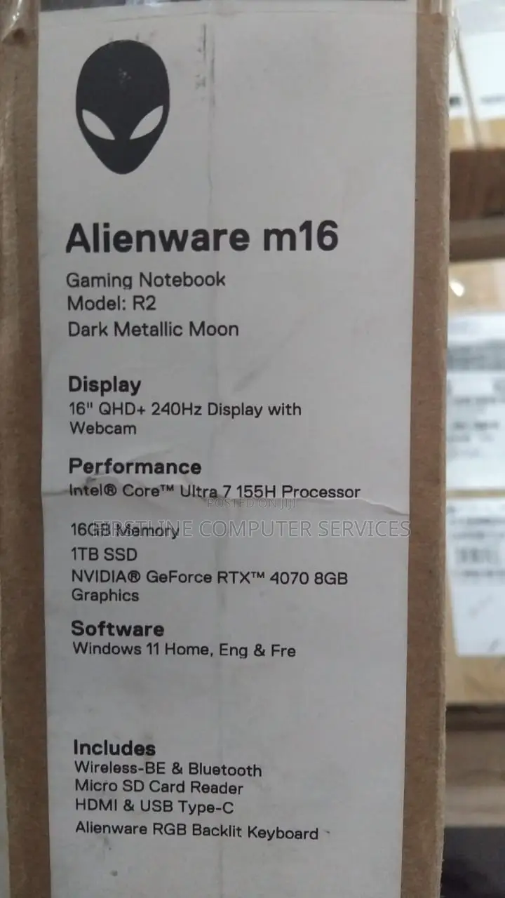 New Laptop Dell Alienware 13 R2 16GB Intel Core Ultra 7 SSD 1T