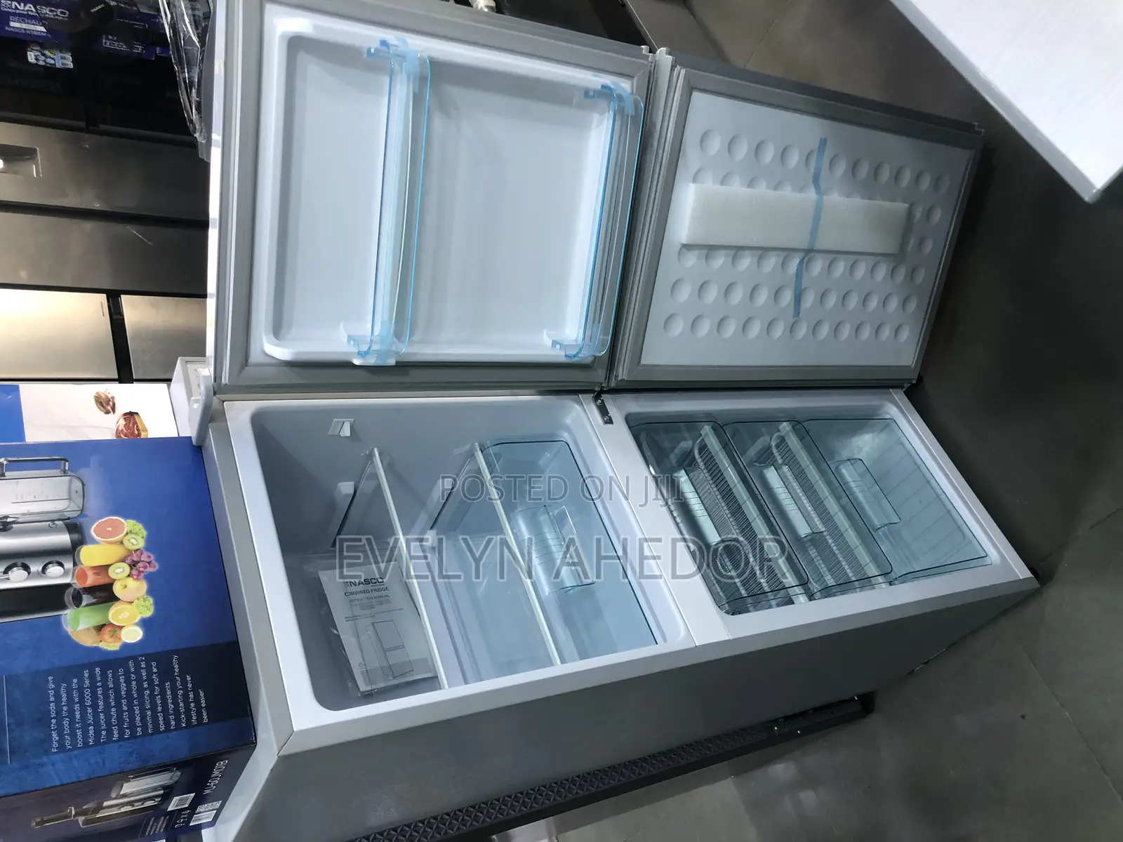 Quality Affordable Nasco Double Door Bottom Freezer 136ltrs