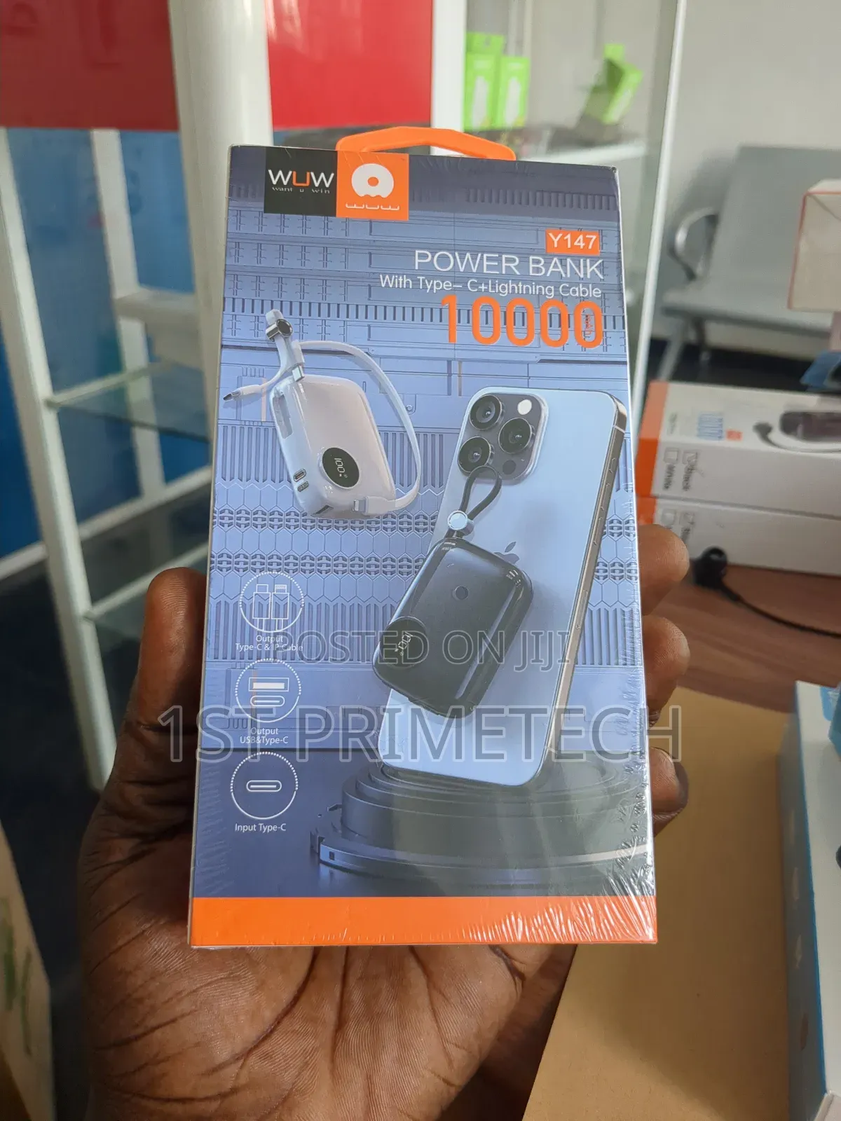 Wuw 27w 10,000 Mah Super Portable Power Bank
