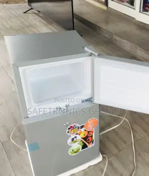 Grab Top Mount Galaxy 90 Liters Double Door Gray Fridge
