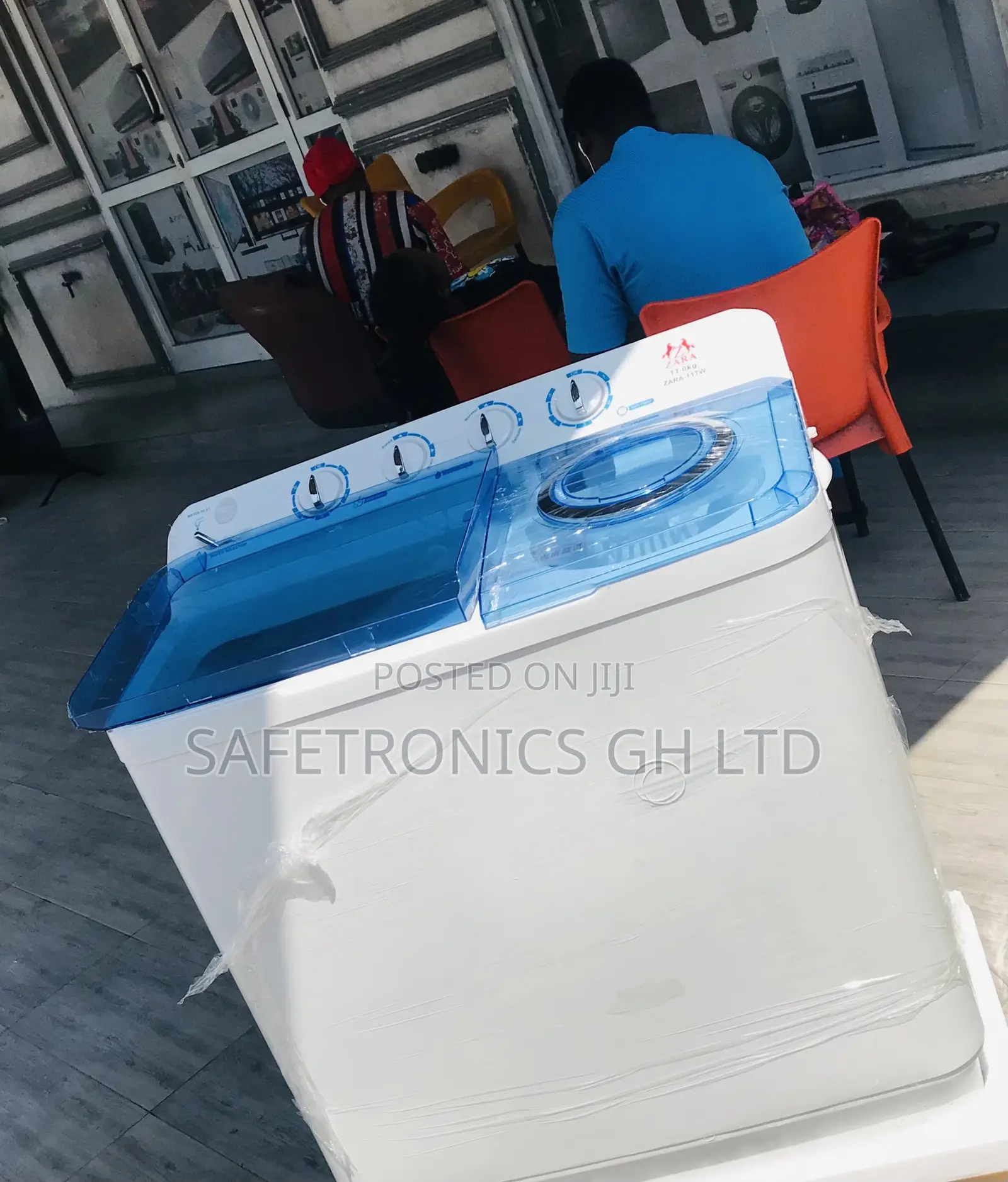 Twintub Topload Zara 11kg Semiauto Blue/White Washer