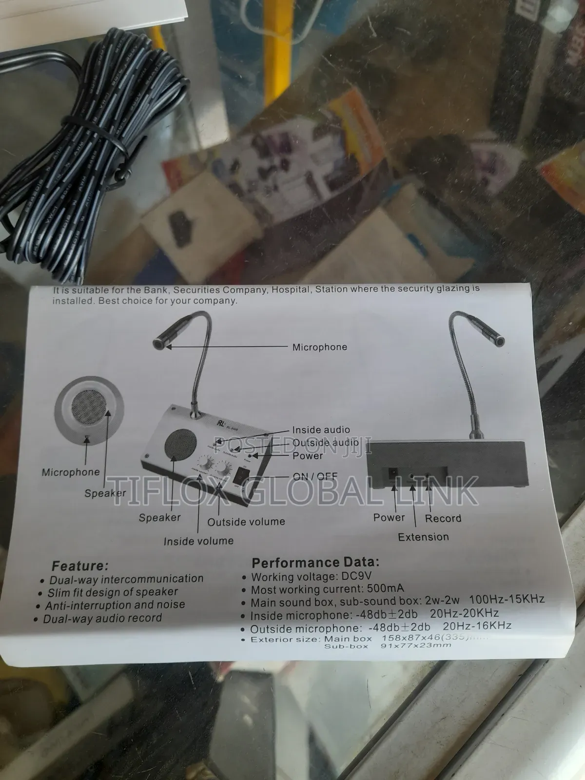 Counter Intercom (Dual Way Audio Record)