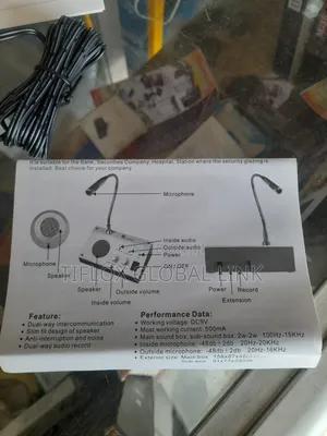 Counter Intercom (Dual Way Audio Record)
