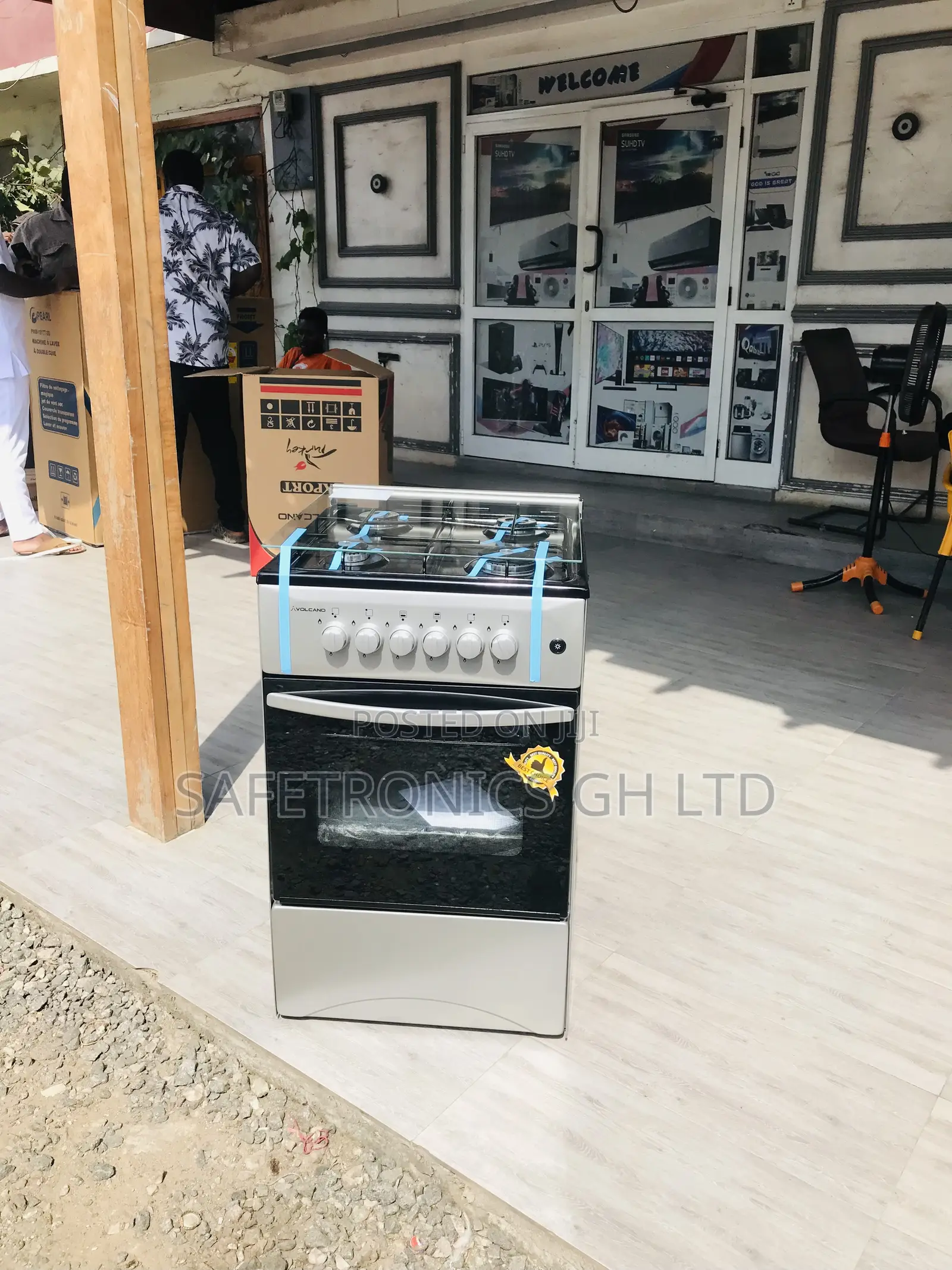 Fabulous 4 Gas Cooker Volcano Gray 50by50 Gray