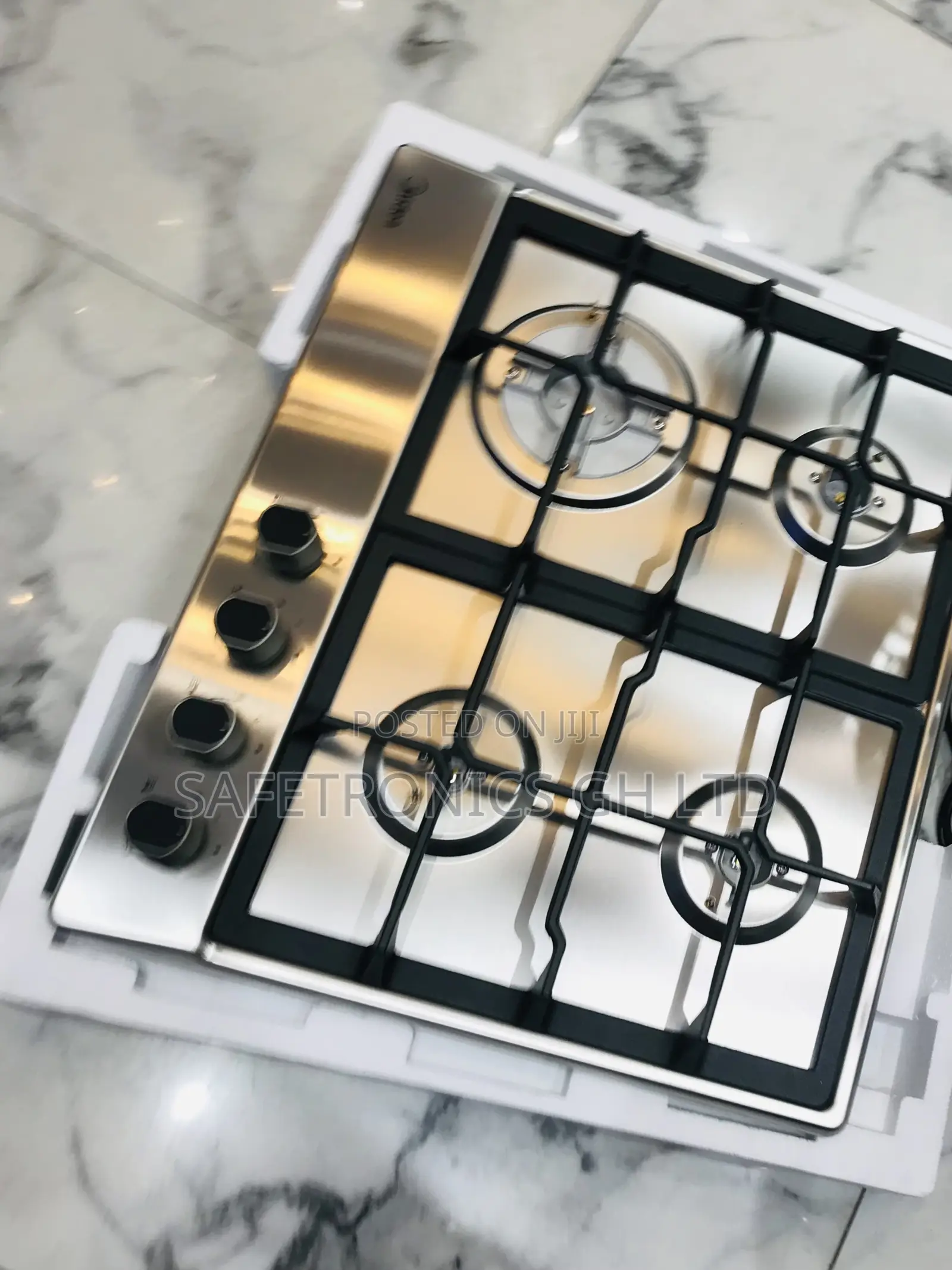 Get Massive 60cm Gray Midea 4 Gas Hobs Cooker