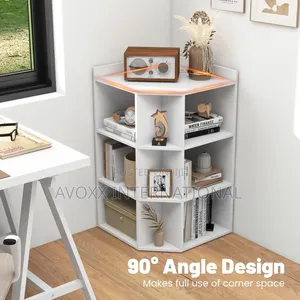 Corner Cube Bookshelf White - Room Essentials