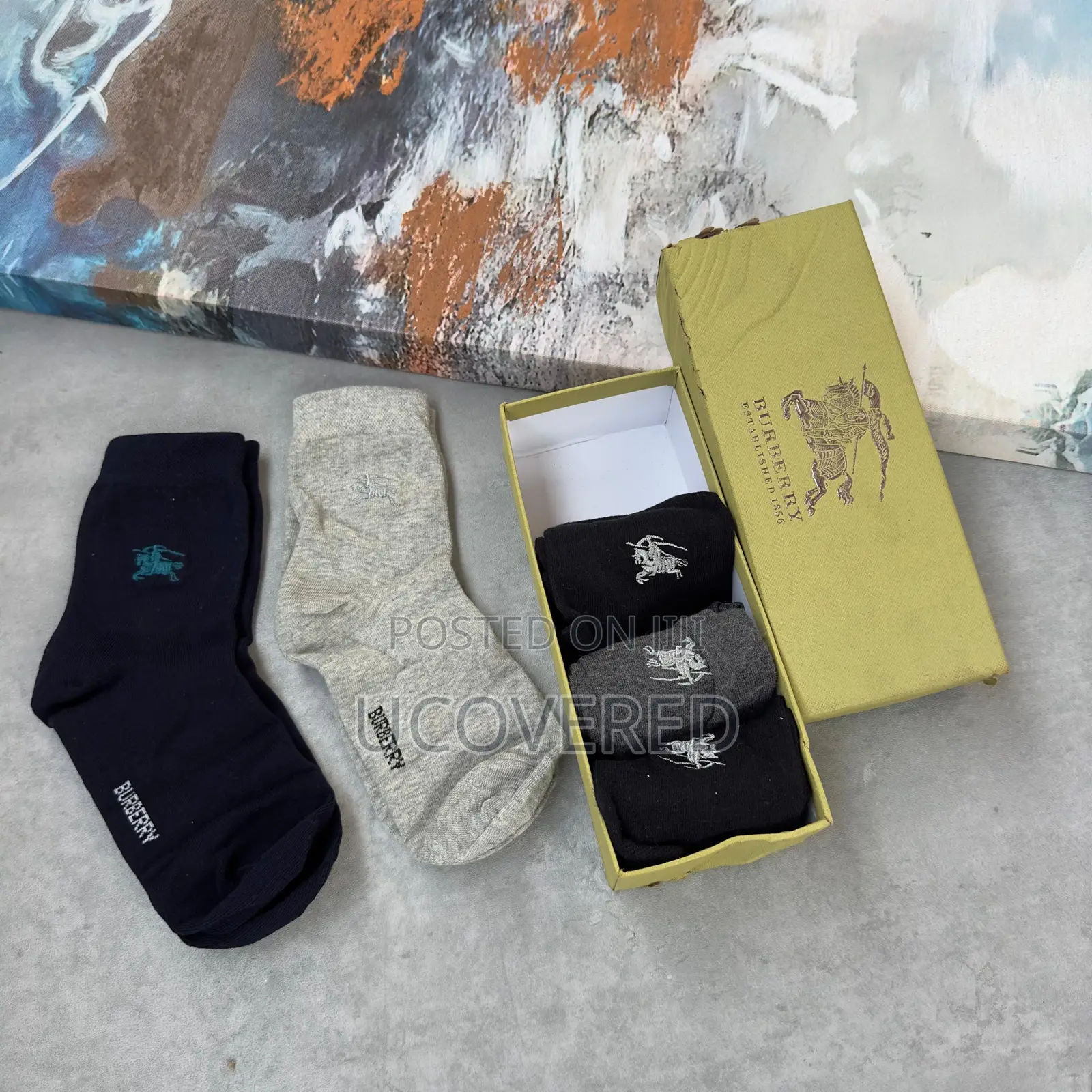 High Quality Cotton Socks(5 Pairs in a Box)