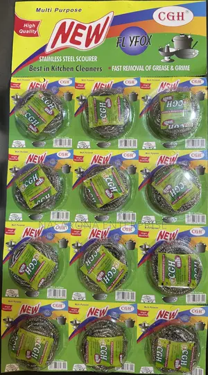 Silver Shine 12 Pieces ( Stainless Steel Scrubber) 14gx12