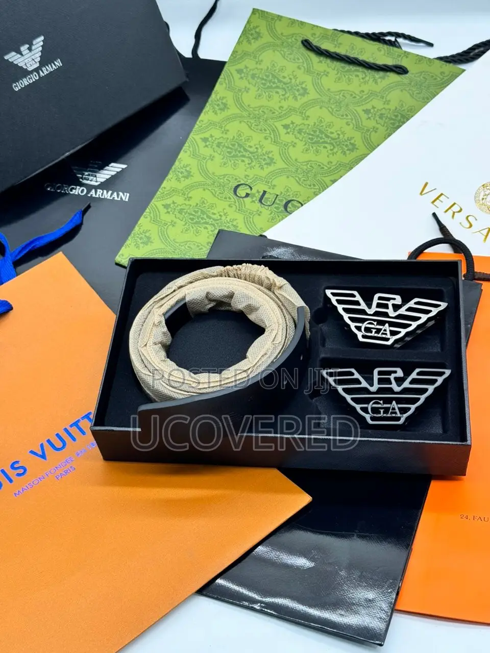 Luxury High Quality 2 in One Leather Belts