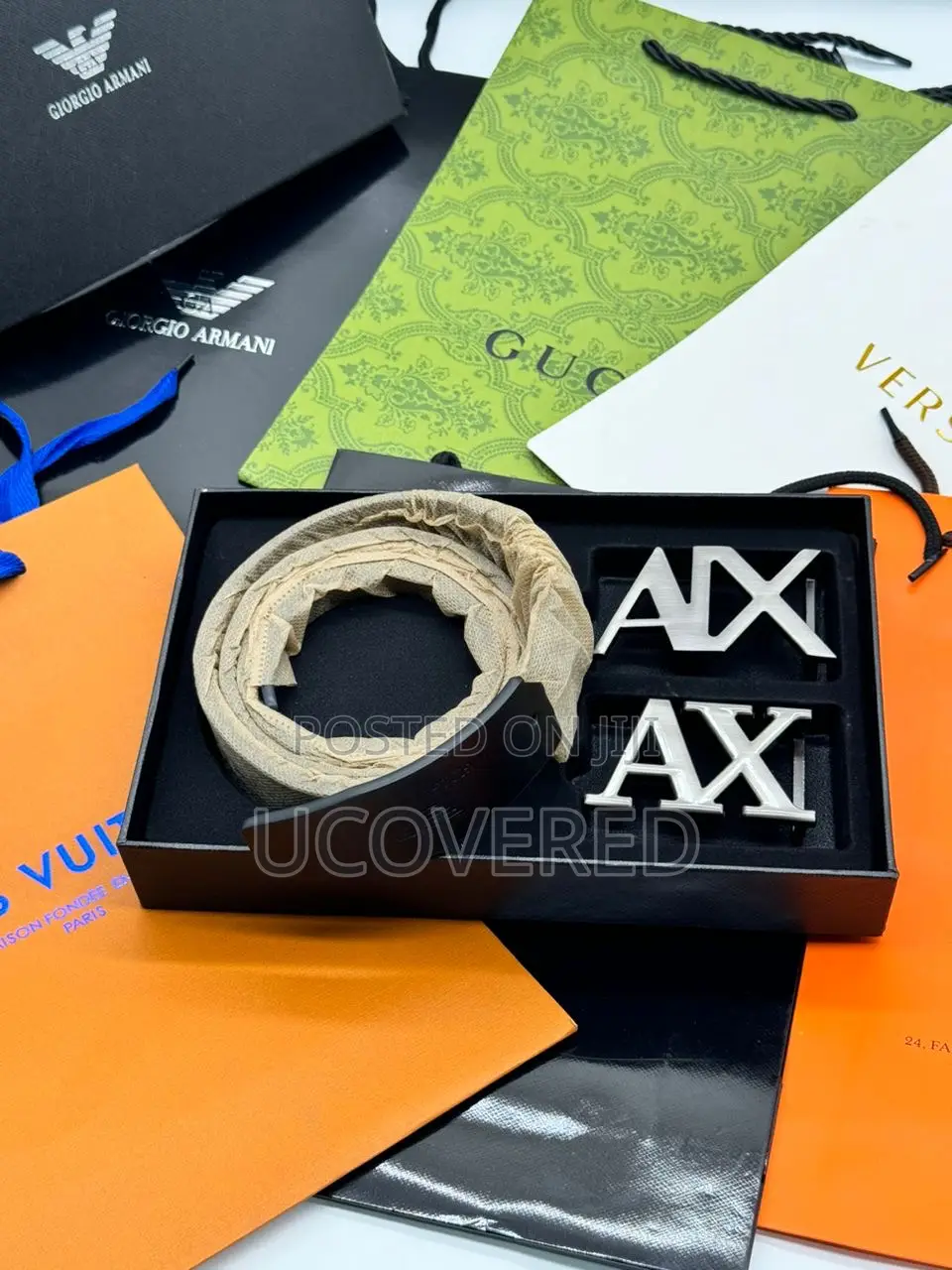 Luxury High Quality 2 in One Leather Belts