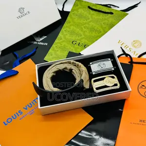 Luxury High Quality 2 in One Leather Belts