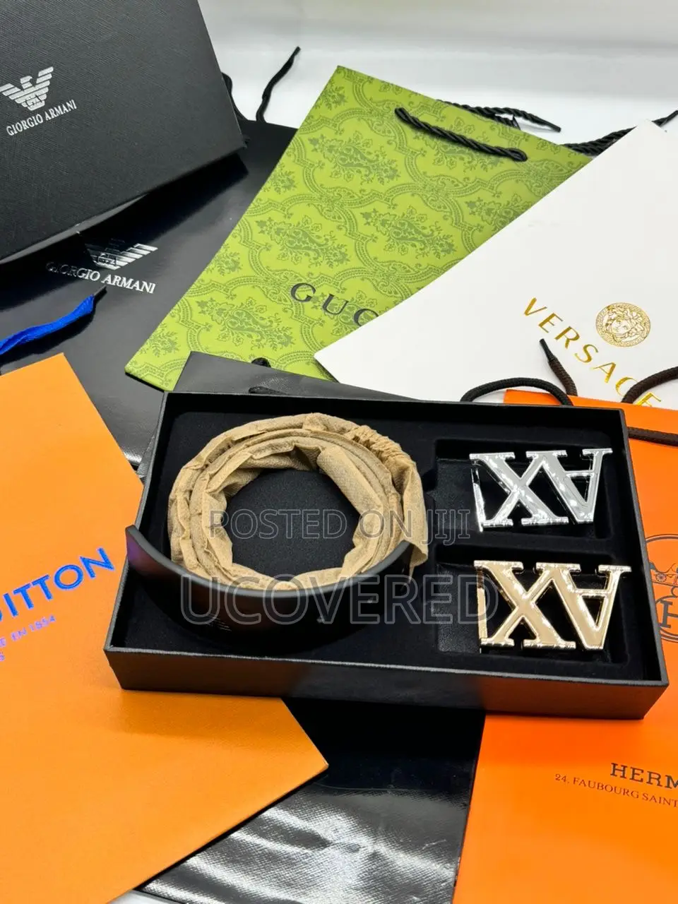 Luxury High Quality 2 in One Leather Belts