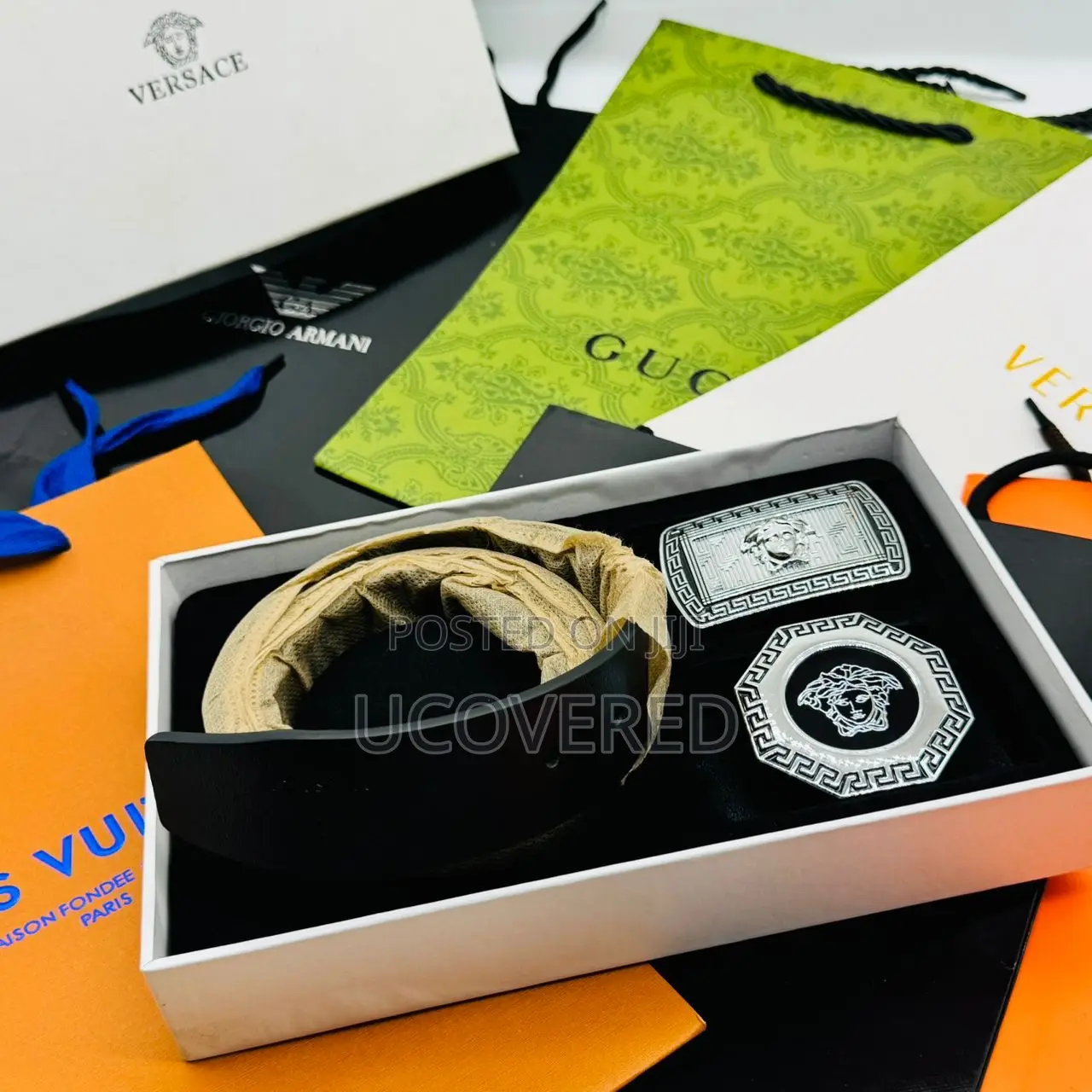 Luxury High Quality 2 in One Leather Belts