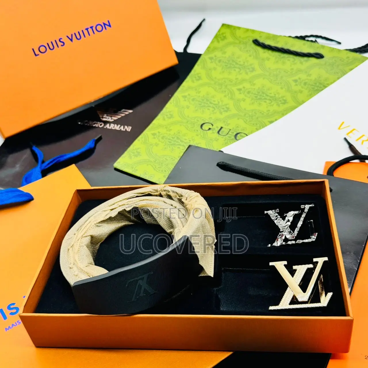 Luxury High Quality 2 in One Leather Belts