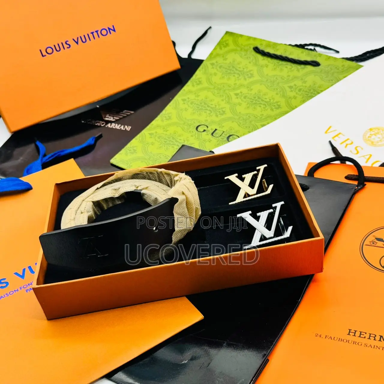 Luxury High Quality 2 in One Leather Belts