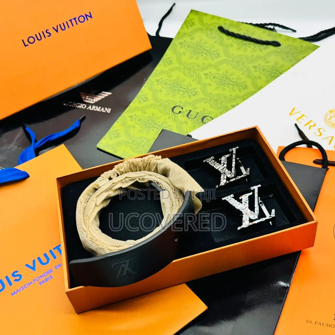 Luxury High Quality 2 in One Leather Belts
