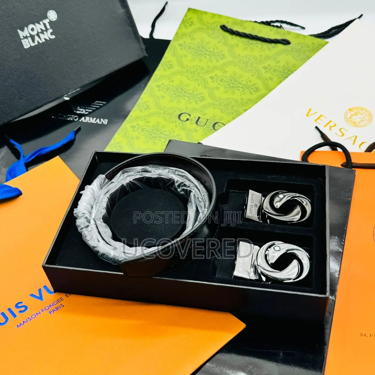 Luxury High Quality 2 in One Leather Belts