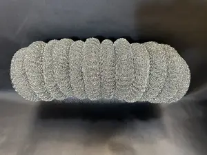 12 Wire Abrasive (Stainless Steel Scourer) Metal Sponge 40g