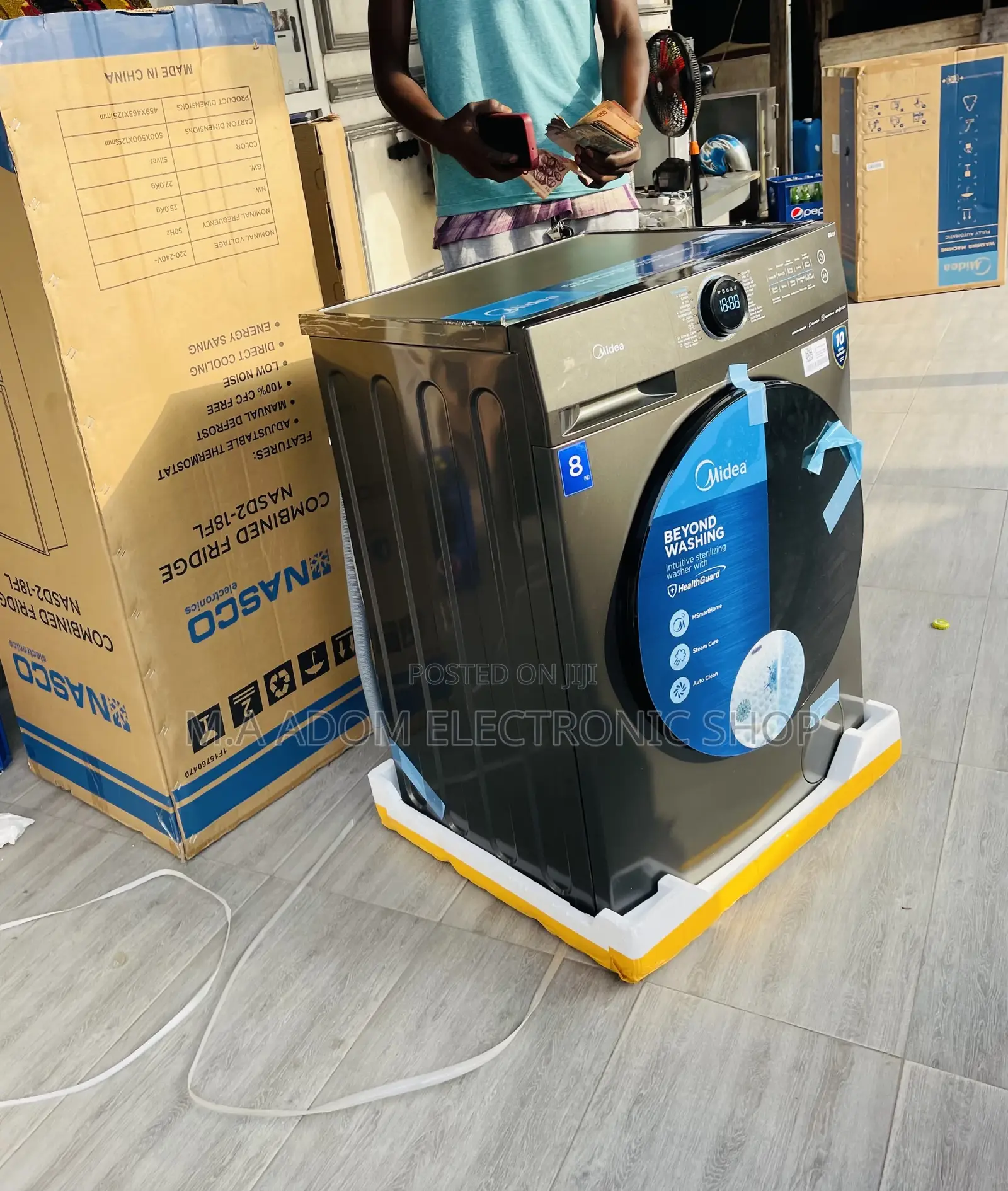 Brand New Midea MF-200W80WB/T 8kg Front Load Washing Machine