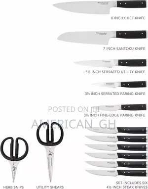 Kitchenaid 14 Piece Forged Triple Rivet Knife Block Set