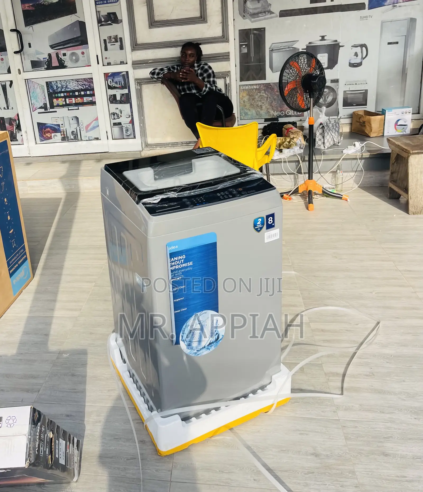 Unique Design Midea 8kg Front Load Washing Machine(Gray).