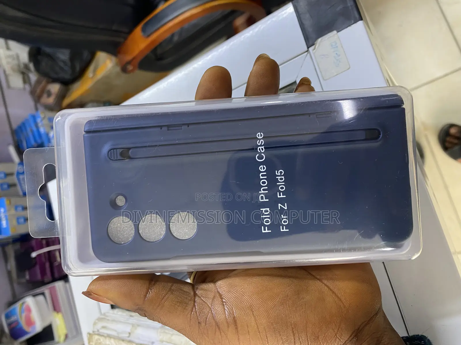 Samsung Z Fold5 Silicon Case and Glass With Pen 