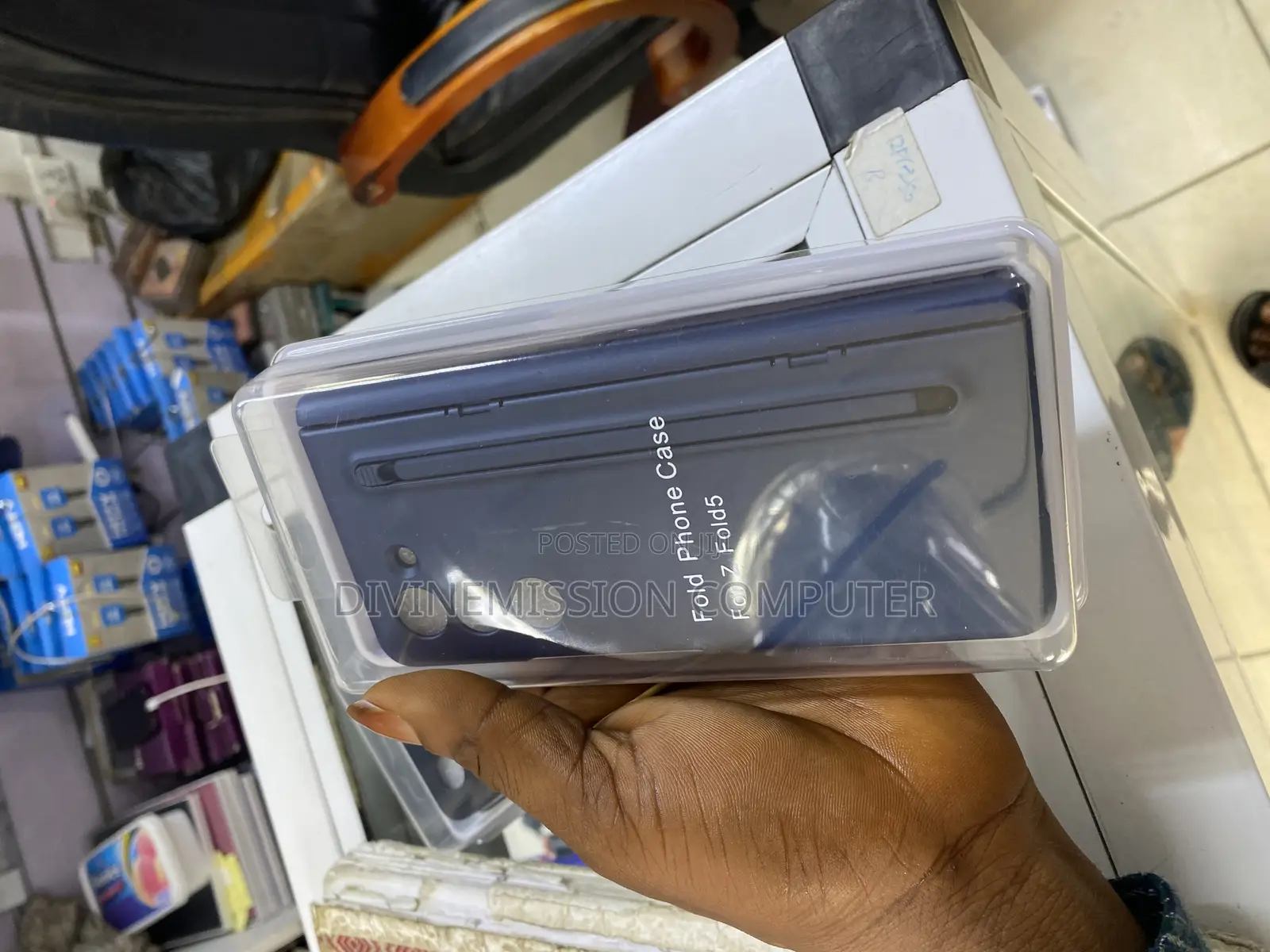Samsung Z Fold5 Silicon Case and Glass With Pen 