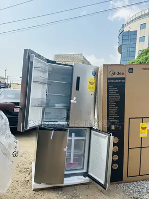 Anti Fall Bin MDRF632FGN46D Four Doors Midea Fridge