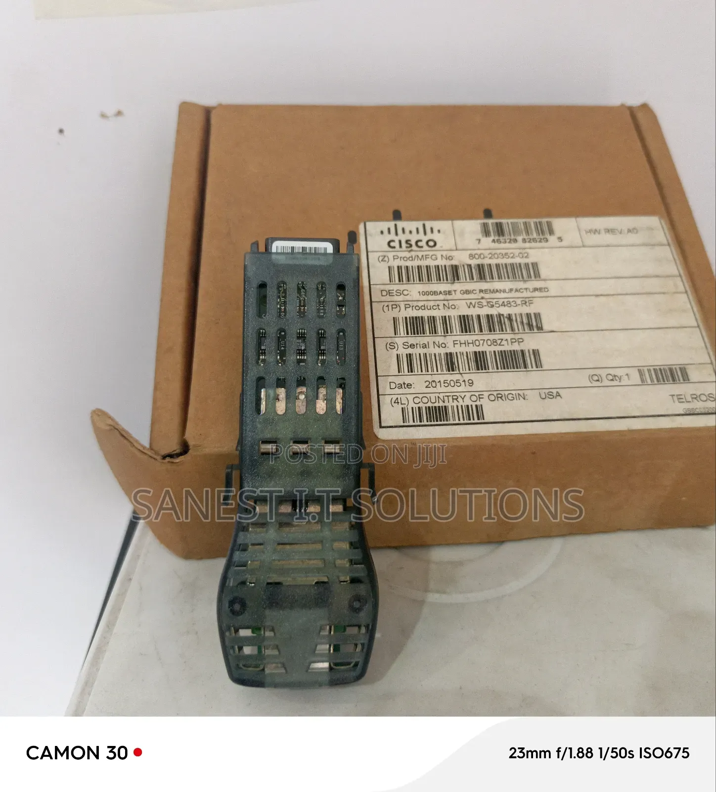 Cisco 1000 BASET GBIC