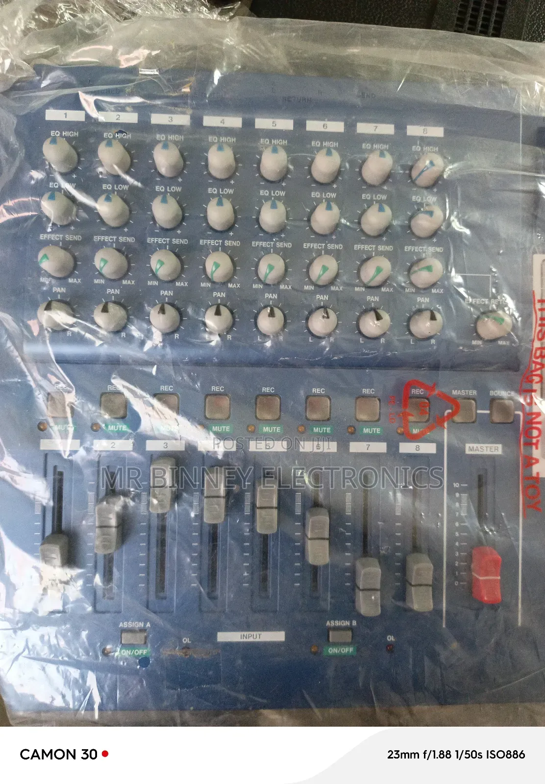 Professional 8 Channel Studio Mixer