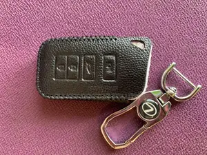 Leather Car Key Case for Lexus RX350 LX470 Smart Key
