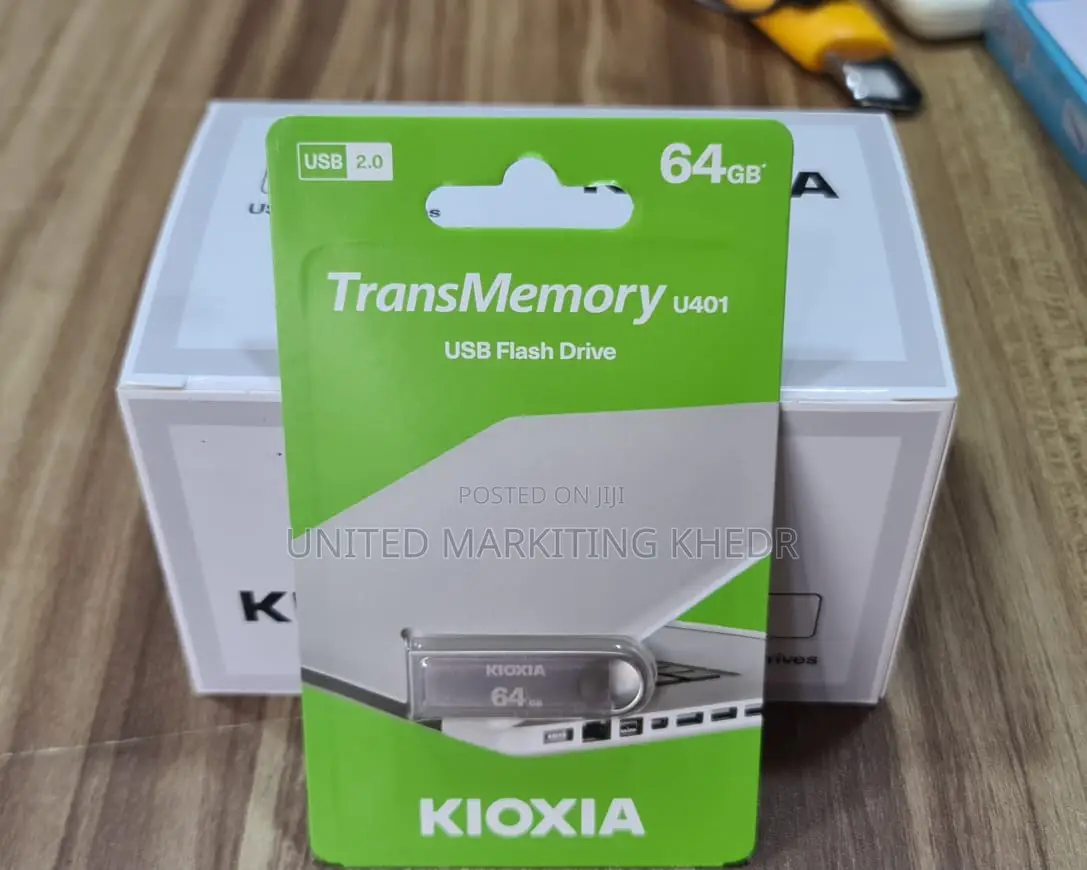 Kioxia 64GB Metal USB 2.0 Flash Drive for High-Speed Data St