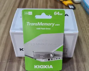 Kioxia 64GB Metal USB 2.0 Flash Drive for High-Speed Data St