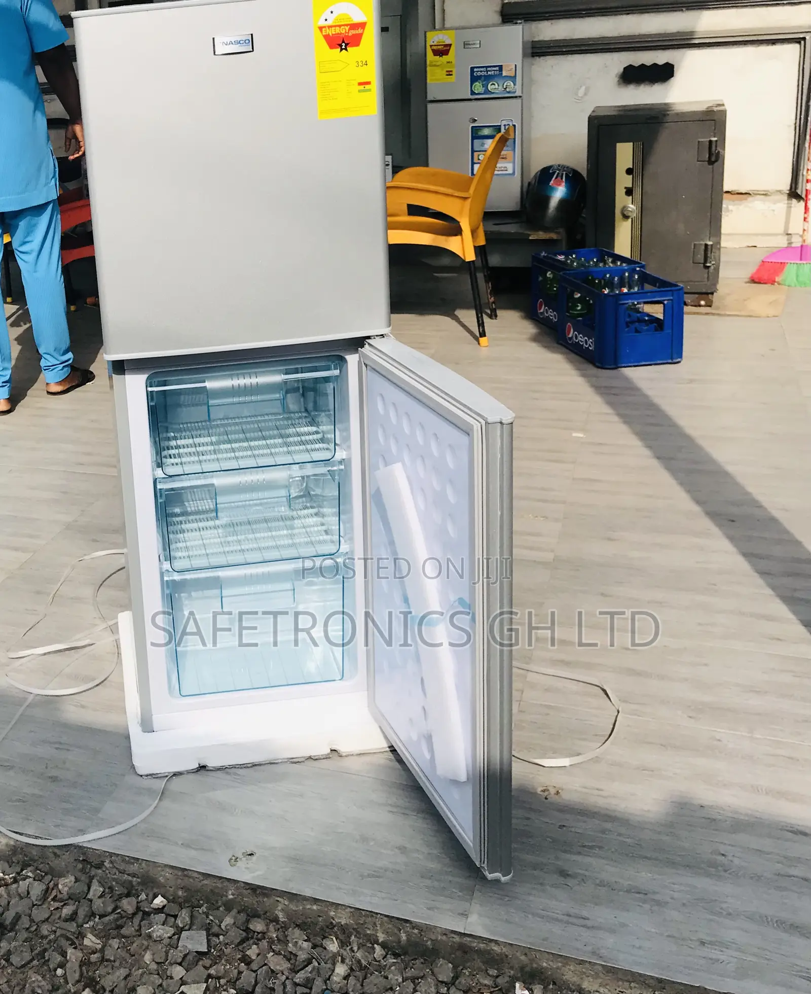 Get Sliver 136 Liters Bottom Mount Double Door Nasd2-18fl