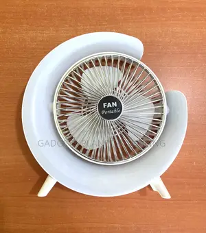 Portable Colorful Desktop Rechargeable Fan + Ambient Light